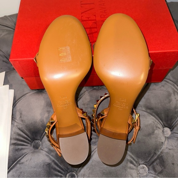 New Size 38.5 Valentino Garavani Rockstud No Limit Ankle-Strap Sandals - Picture 6 of 10